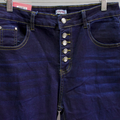 JEANS SKINNY TIRO ALTO Y BOTONES LV5173X TALLA EXTRA
