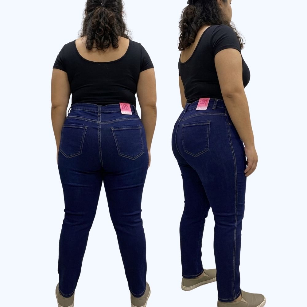 JEANS SKINNY TIRO ALTO Y BOTONES LV5173X TALLA EXTRA