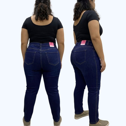JEANS SKINNY TIRO ALTO Y BOTONES LV5173X TALLA EXTRA