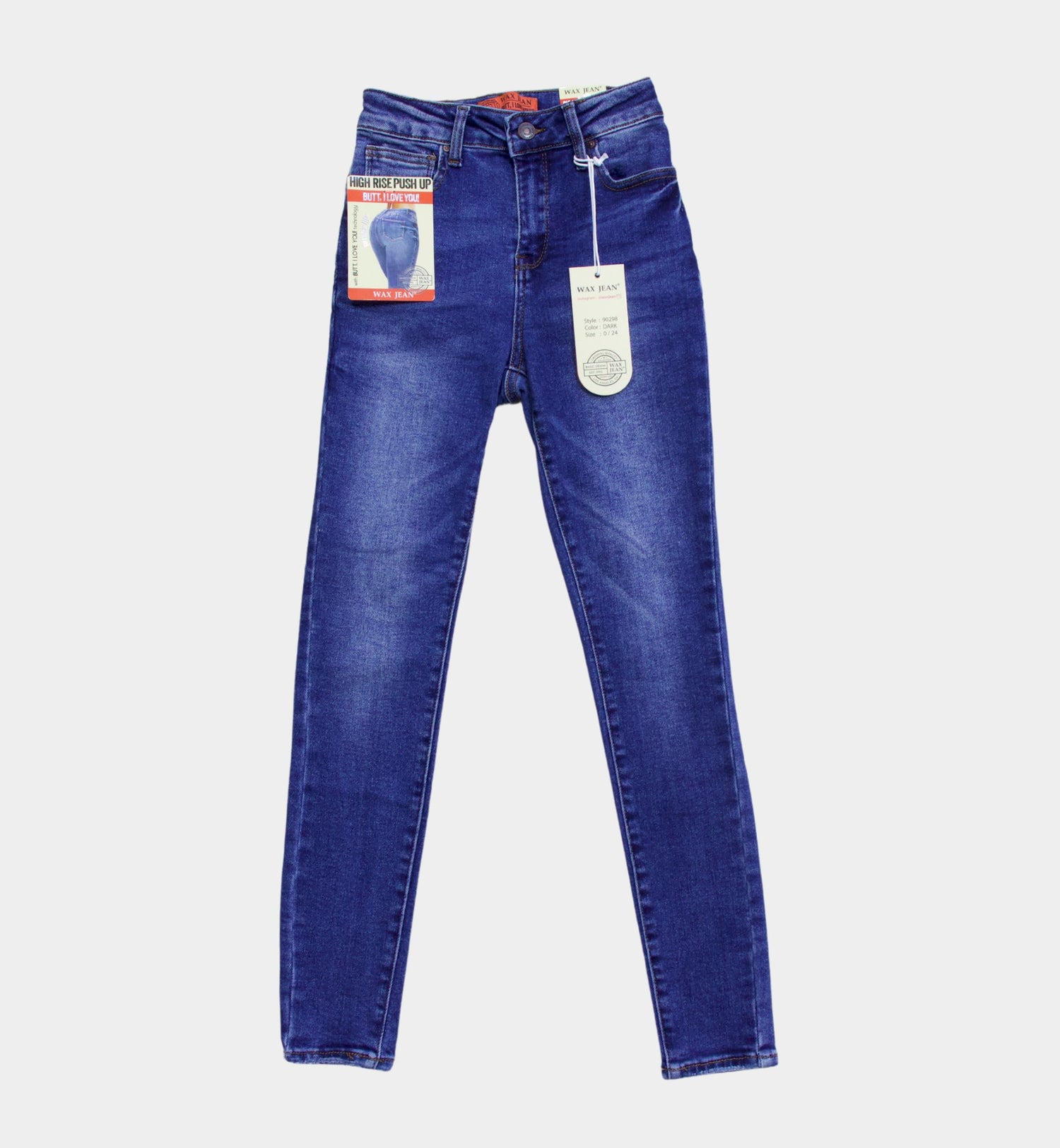 JEANS SKINNY LISO TIRO ALTO 90298