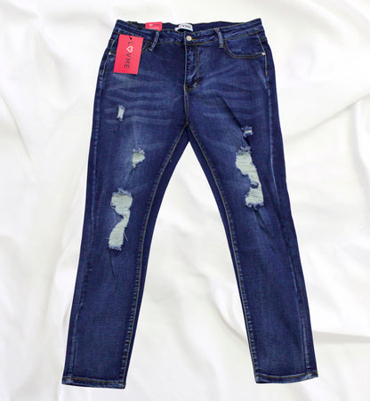 JEANS TALLAS EXTRA CON DESTRUCCIÓN LV90010