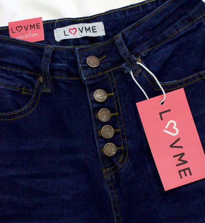 JEANS SKINNY TIRO ALTO LISO LV90305