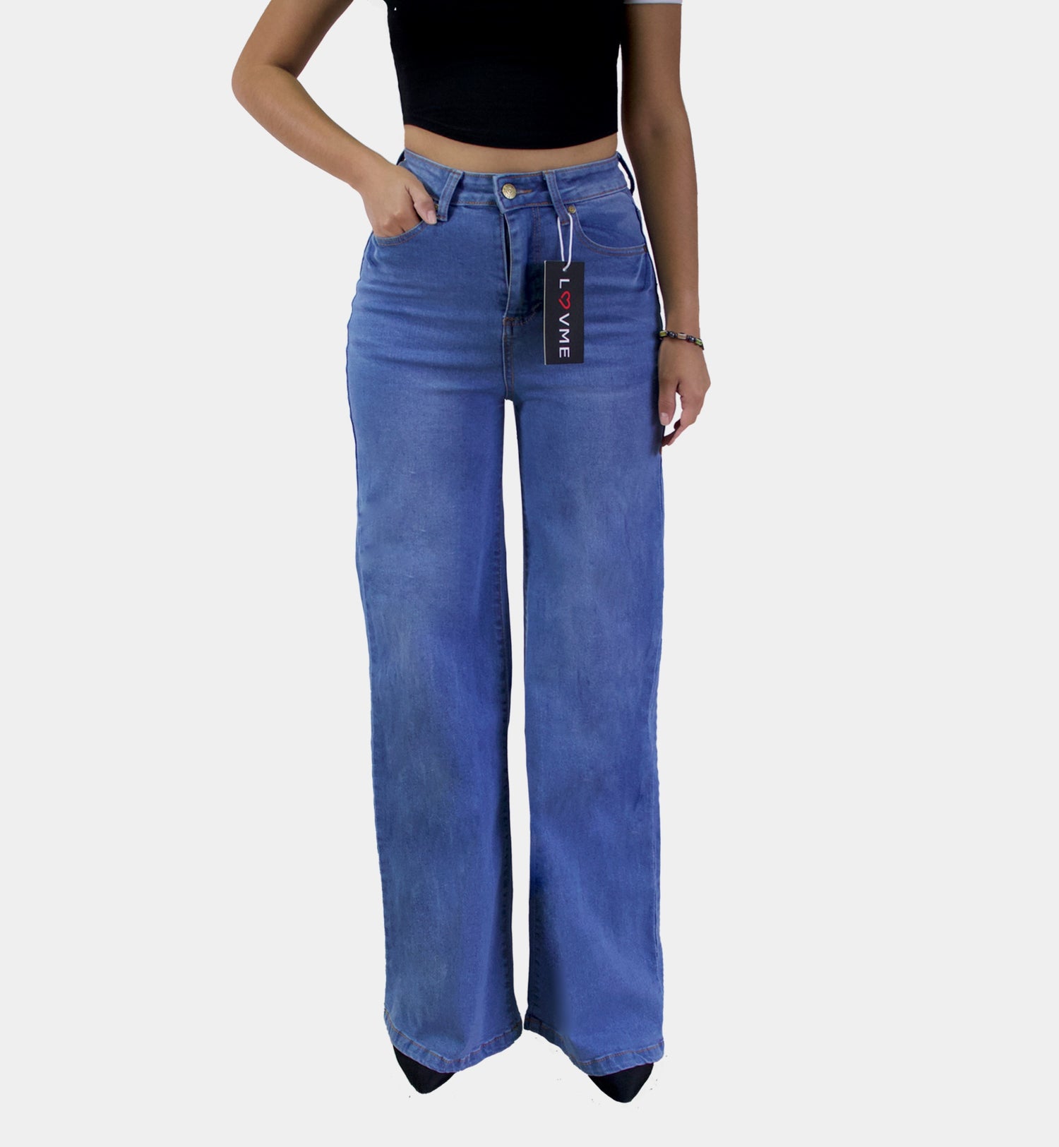 JEANS WIDE LEG LISO LV242902