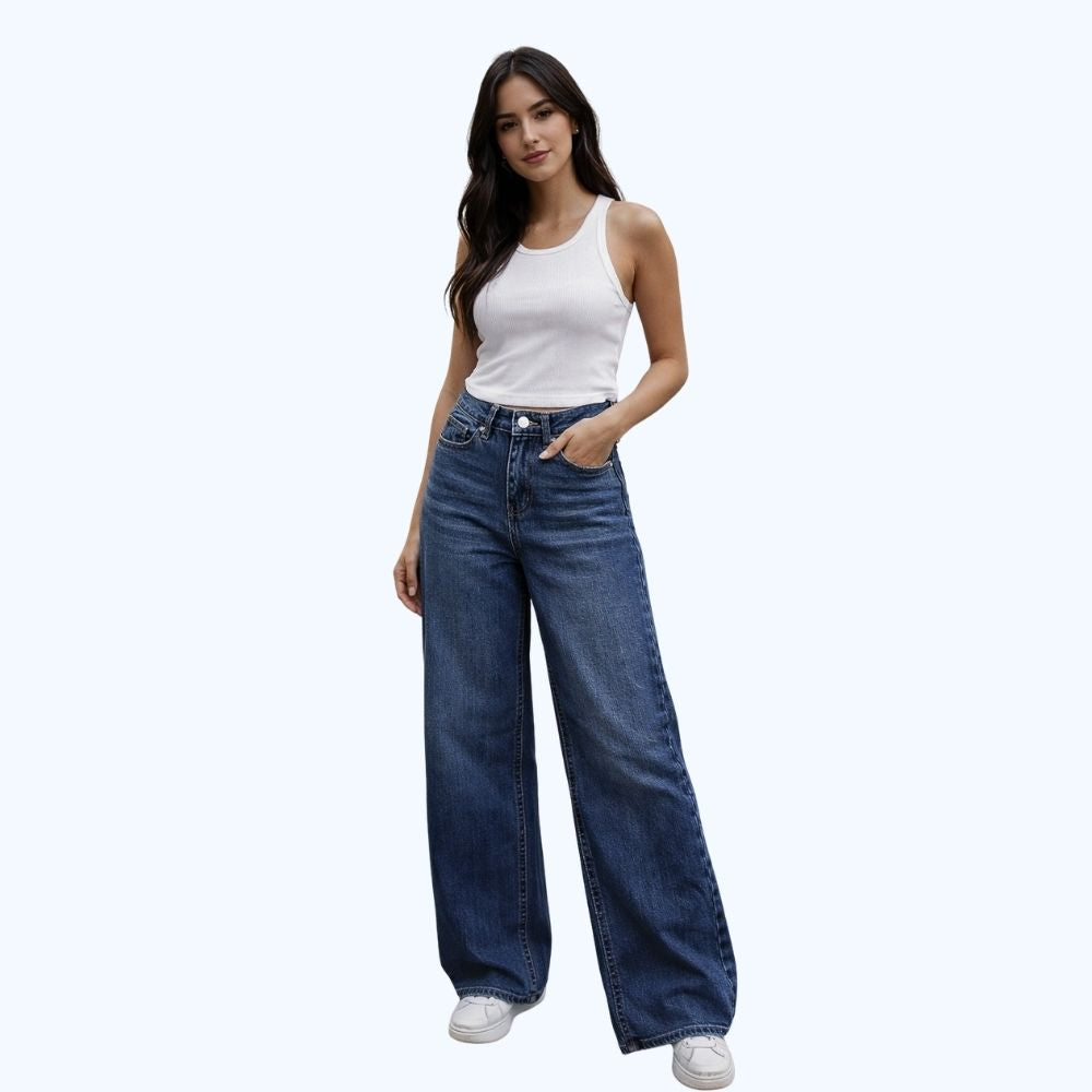 JEANS WIDE LEG CÓMODO 90418