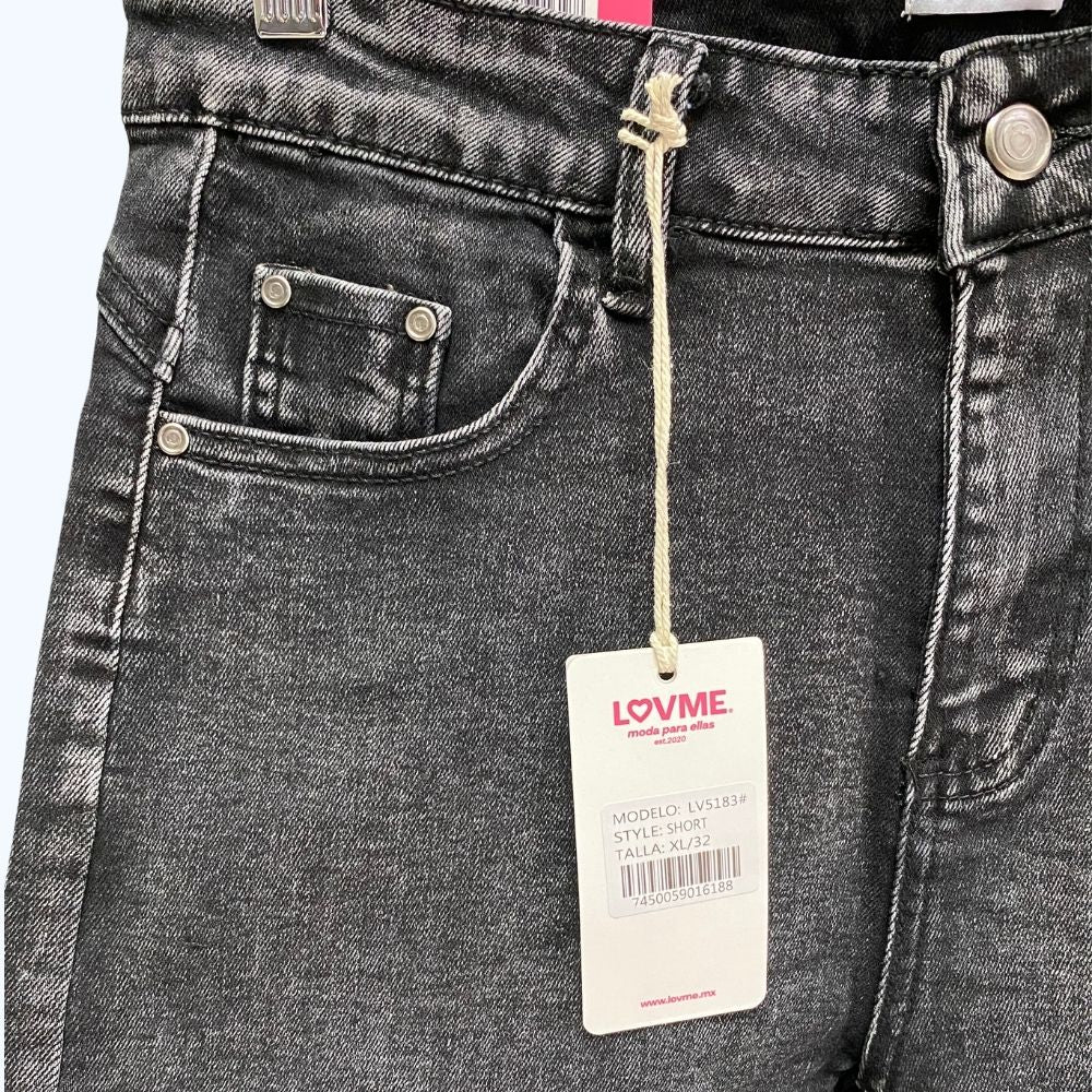 SHORT DESLAVADO C/DOBLADILLO LV5183