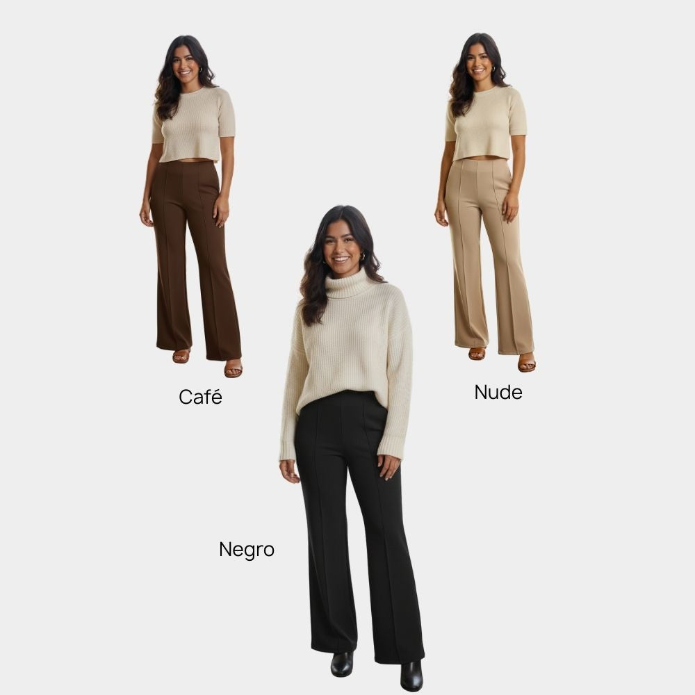 PANTALÓN AFELPADO ACAMPANADO LIGERO LV2603 OFF