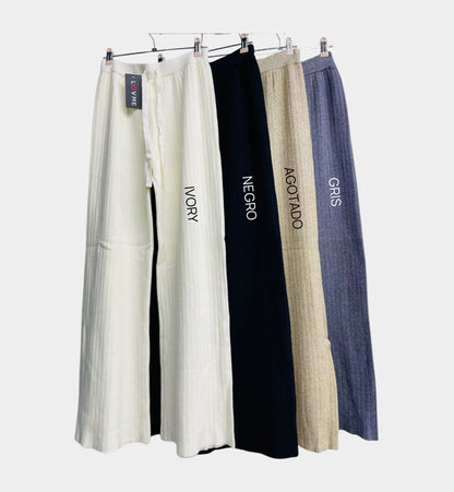 PANTS WIDE LEG TEJIDO MK07