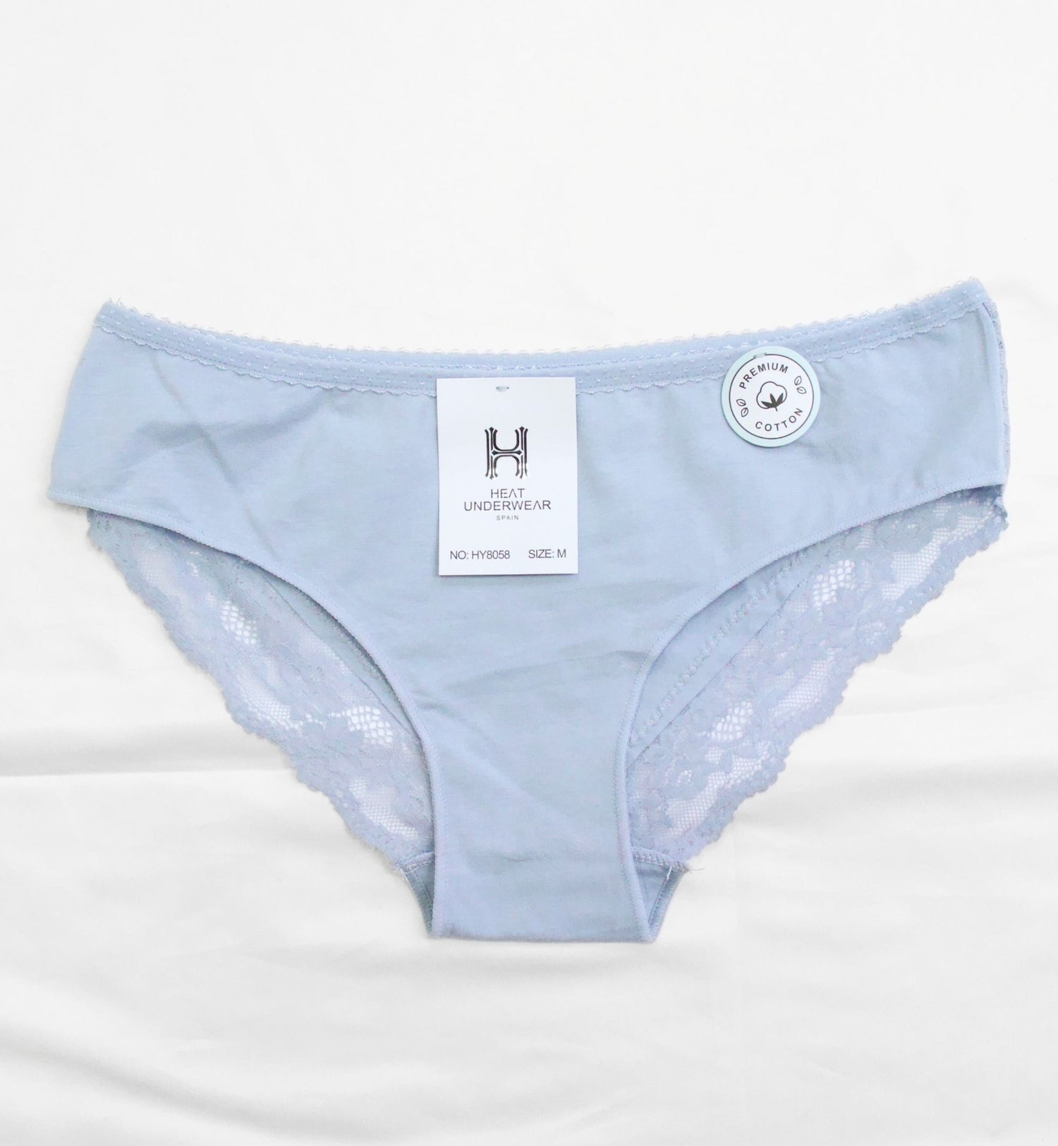 PANTY ALGODÓN CON  DETALLES DE ENCAJE HY8058