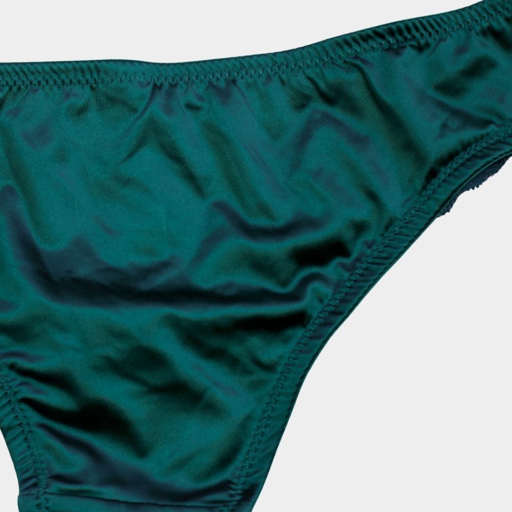 PANTY BIKINI SATINADA C/ENCAJE 68856M