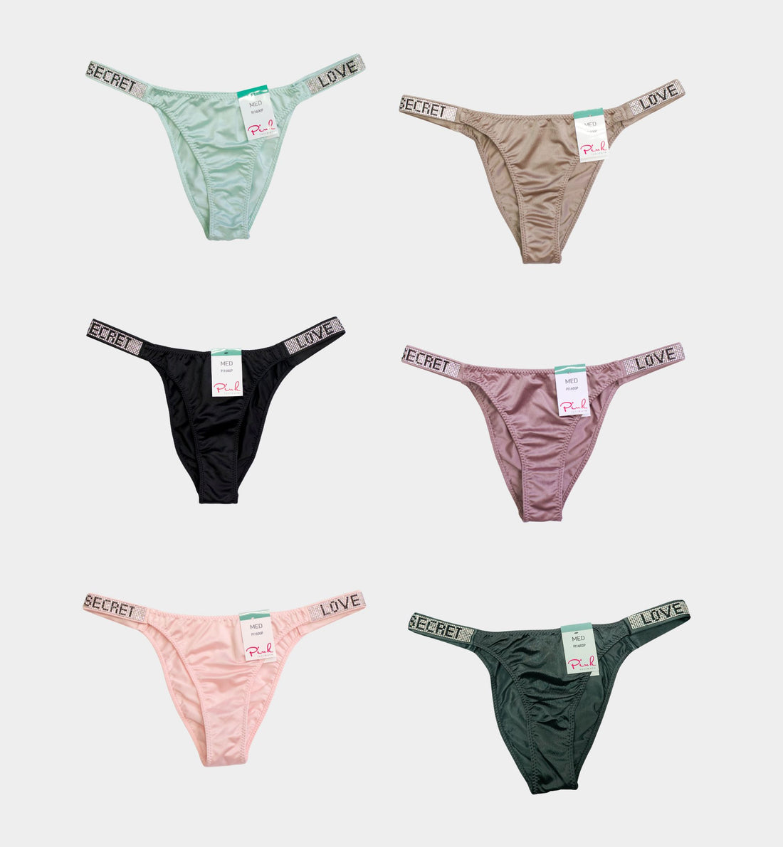 PANTY BIKINI SATINADA CON PEDRERÍA PI1600P