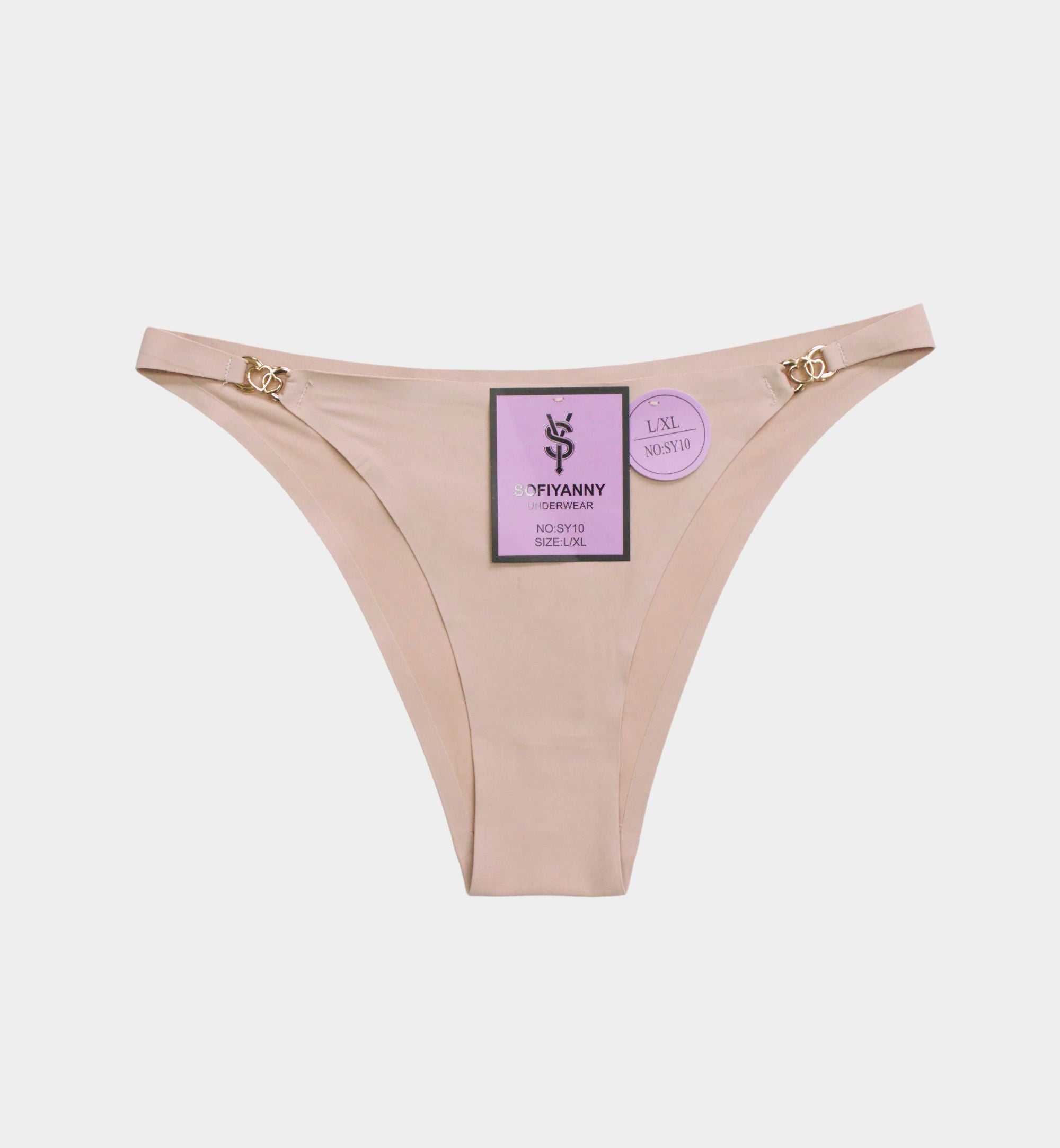 PANTY SIN COSTURA ADORNO METÁLICO SY10