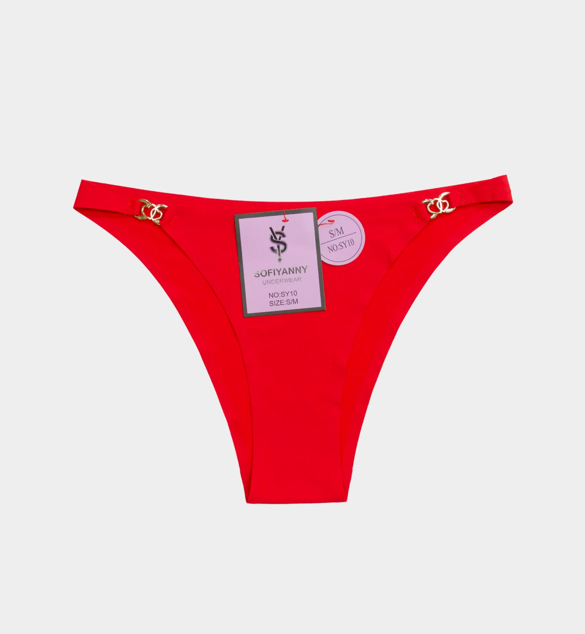 PANTY SIN COSTURA ADORNO METÁLICO SY10