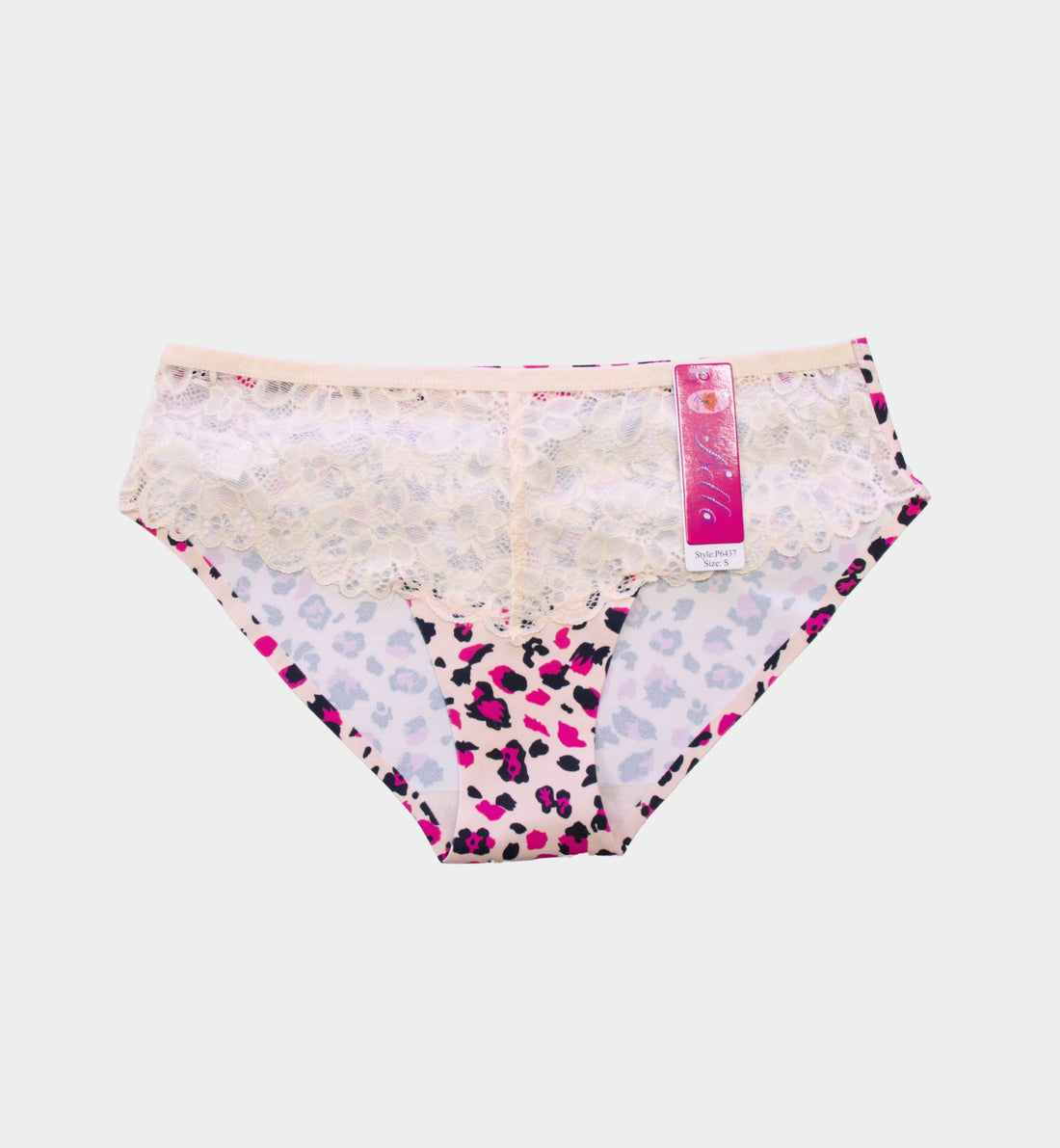 PANTY BIKINI SIN COSTURA CON ENCAJE P6437