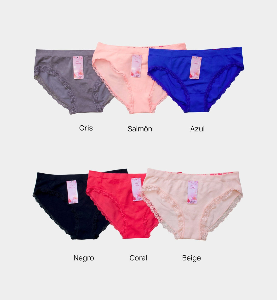 PANTY BIKINI UNITALLA C/ENCAJE LB1384