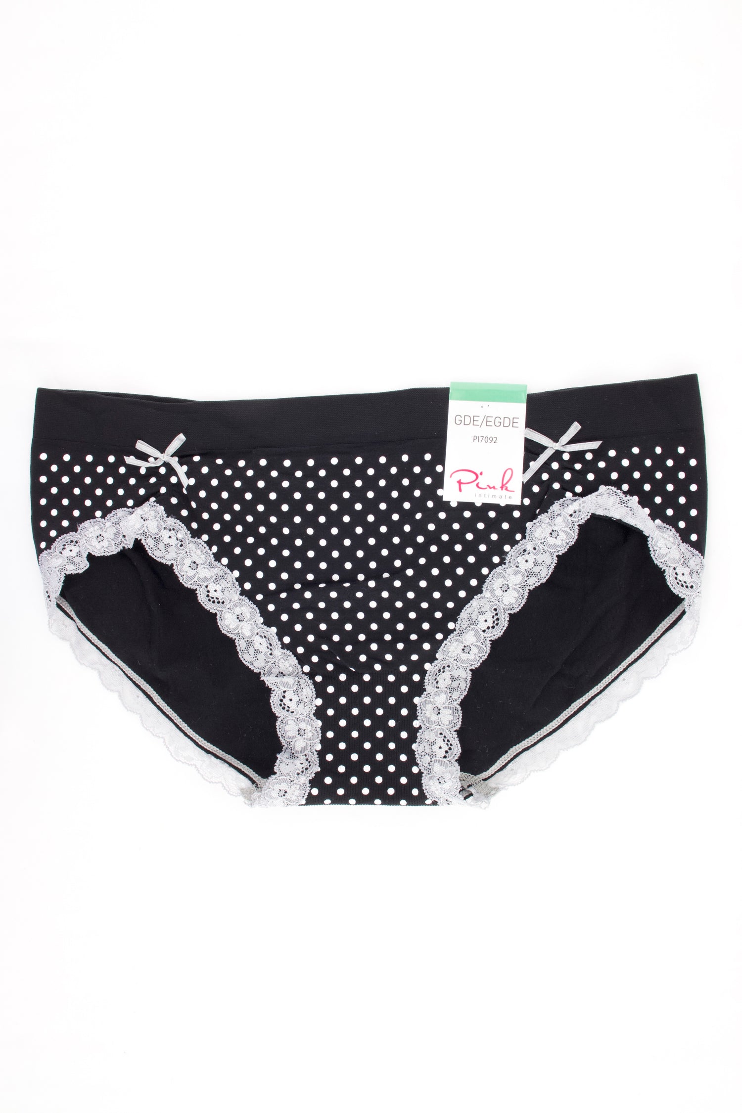 PANTY CON ENCAJE Y LUNARES PI7092