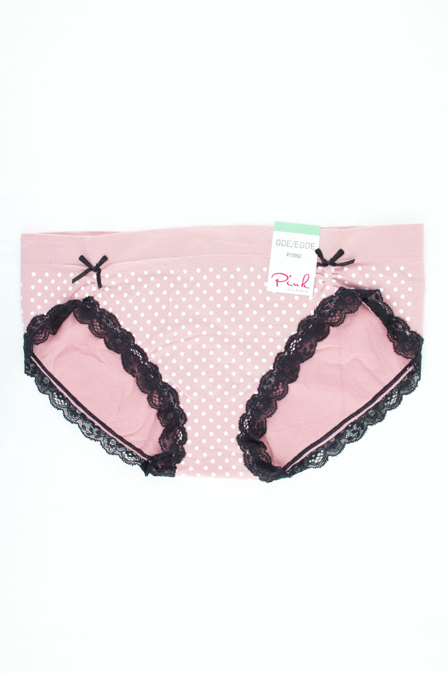 PANTY CON ENCAJE Y LUNARES PI7092