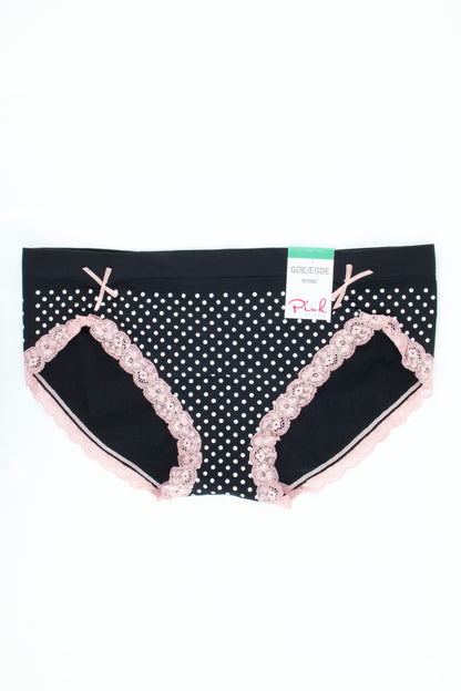 PANTY CON ENCAJE Y LUNARES PI7092