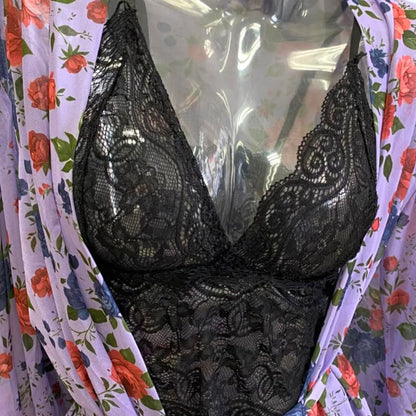 PIJAMA MESH FLOREADA Y SEXY 25045