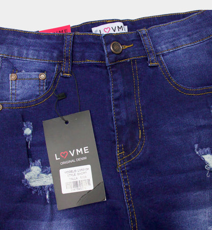 PRENDA CORTA DETALLES DE RASGADO LV5016