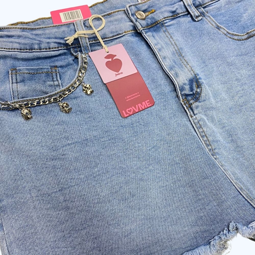 SHORT-FALDA DETALLE DE CADENA TALLA EXTRA LV5191X