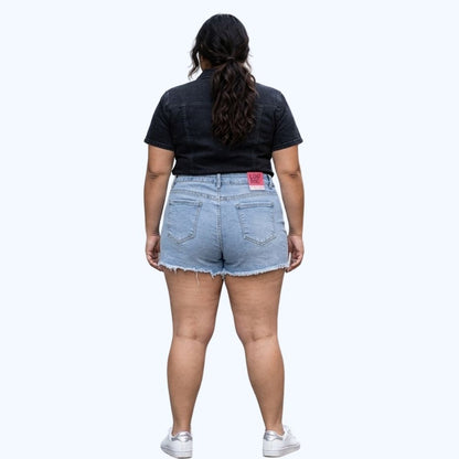 SHORT-FALDA DETALLE DE CADENA TALLA EXTRA LV5191X