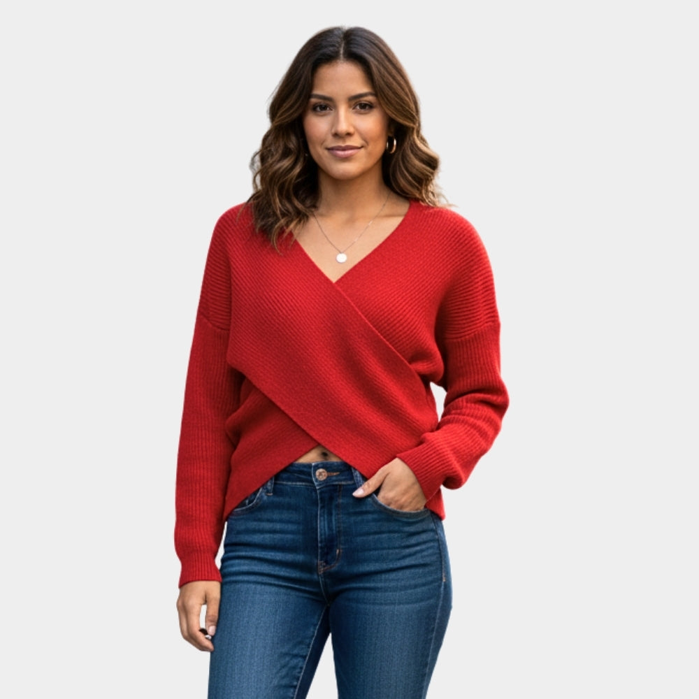 SUÉTER ACANALADO CRUZADO M-31