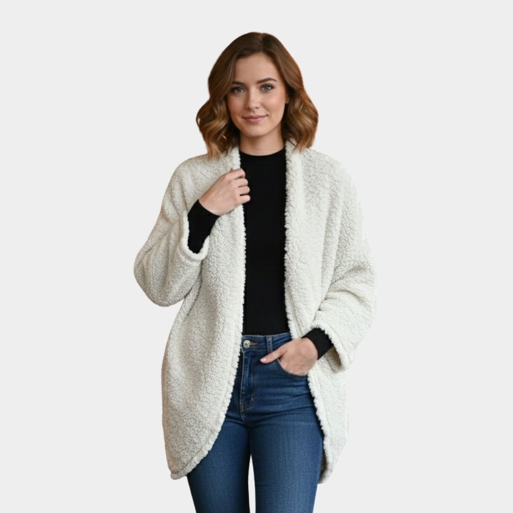 CÁRDIGAN SUAVE TEJIDO BORREGUITO LV2411252