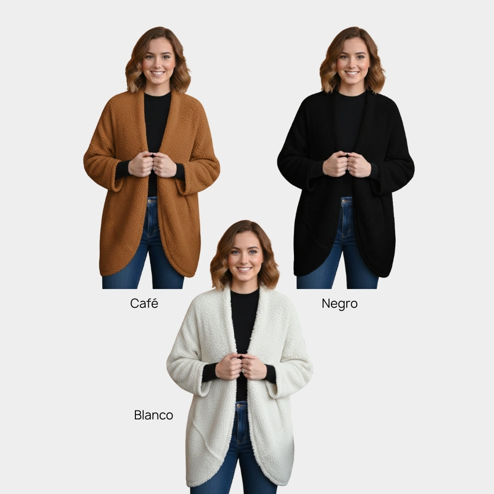 CÁRDIGAN SUAVE TEJIDO BORREGUITO LV2411252