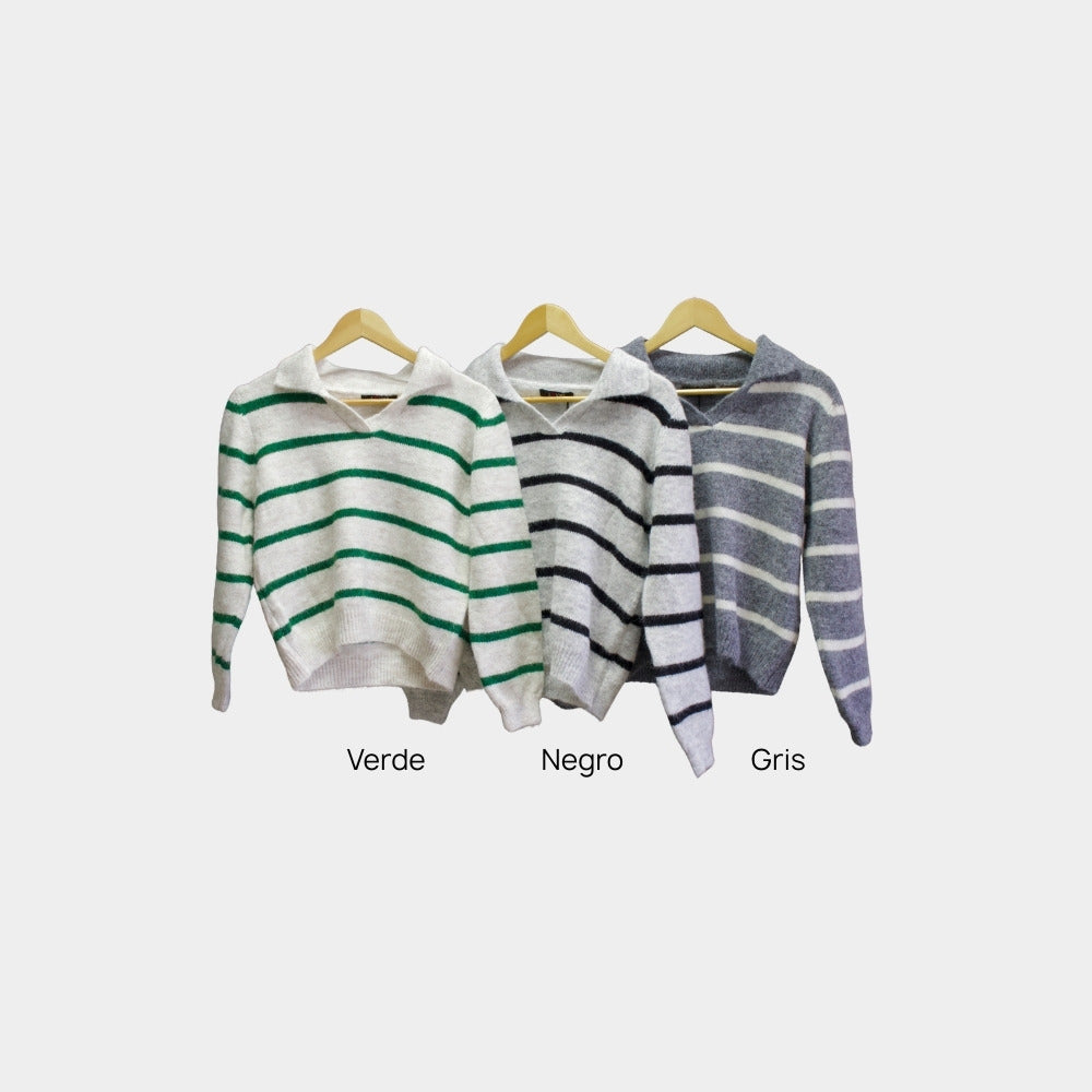 SUÉTER DE RAYAS LV2509042 OFF