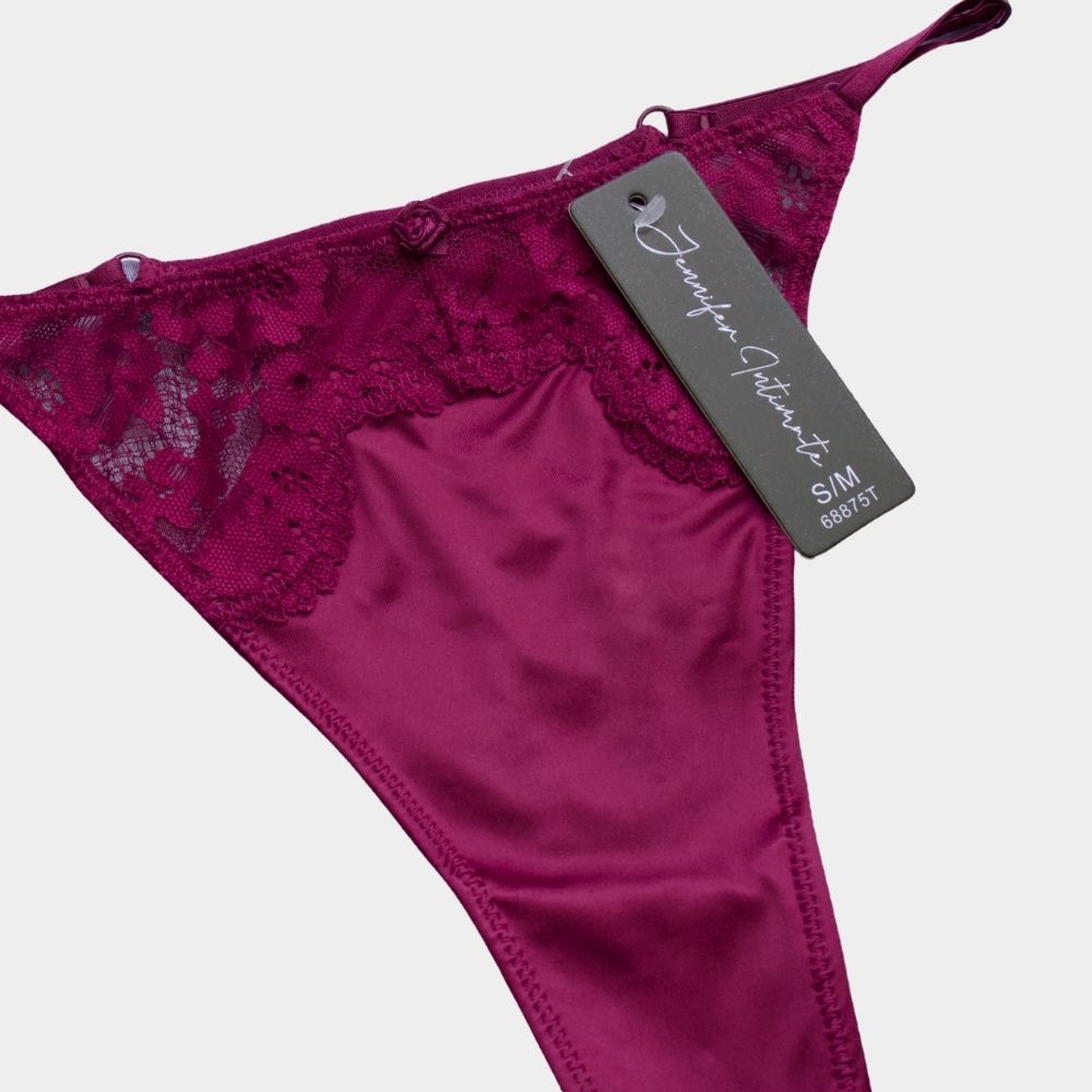 TANGA SATINADA C/ENCAJE 68875T