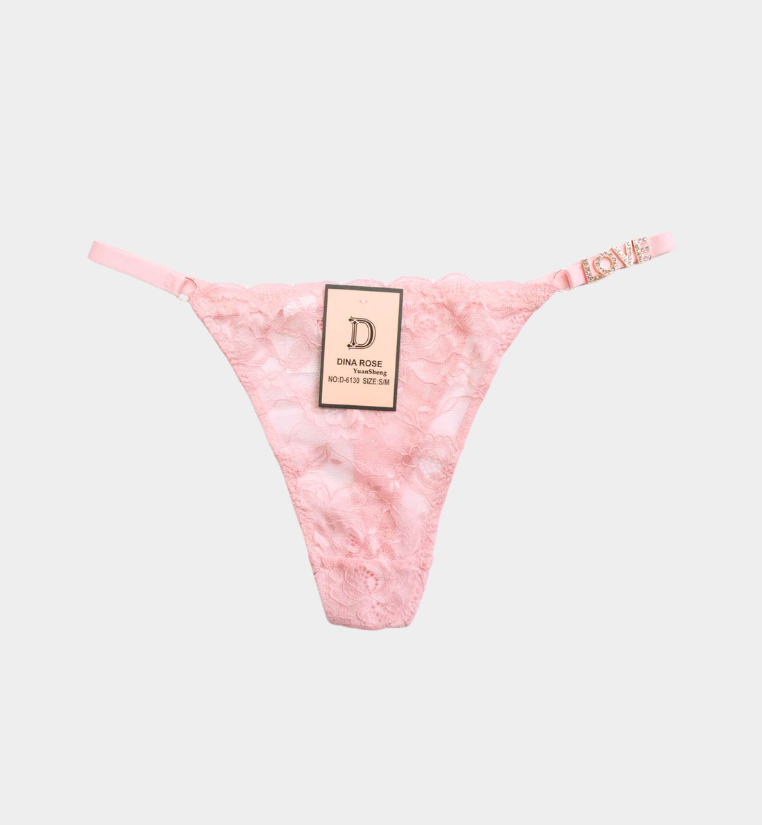 TANGA DE ENCAJE &quot;LOVE&quot; D6130