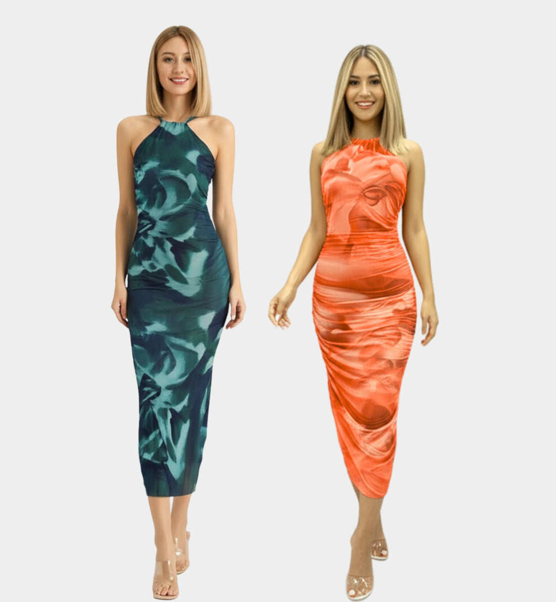 VESTIDO TIPO HALTER DE MESH LV108