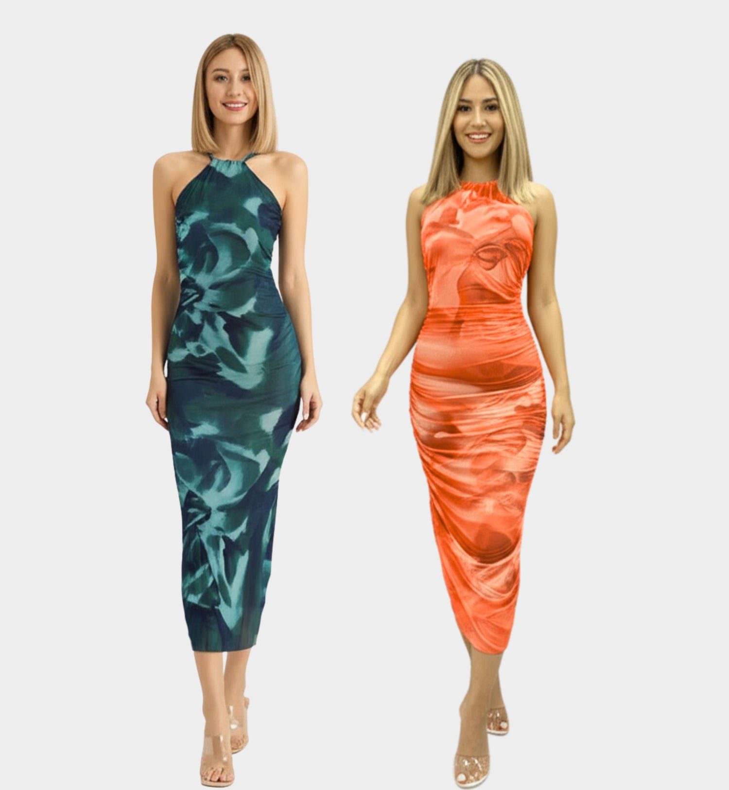 VESTIDO TIPO HALTER DE MESH LV108