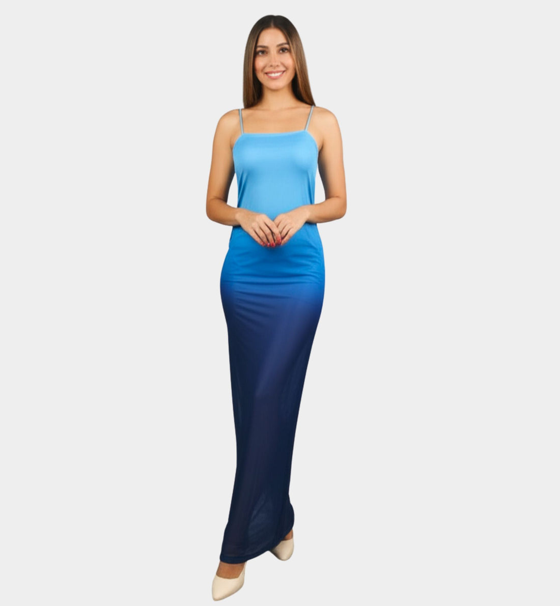 VESTIDO MESH EN DEGRADADO LV107