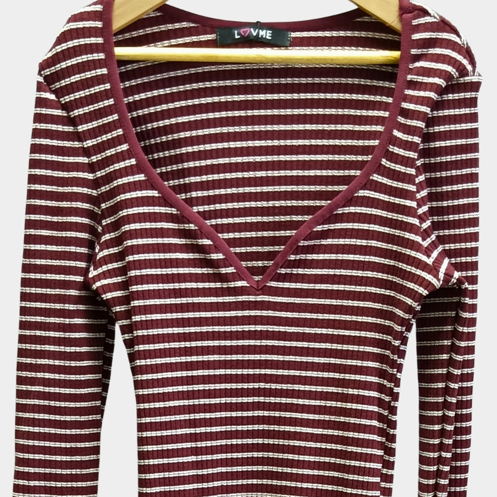 VESTIDO LARGO ACANALADO LV246A