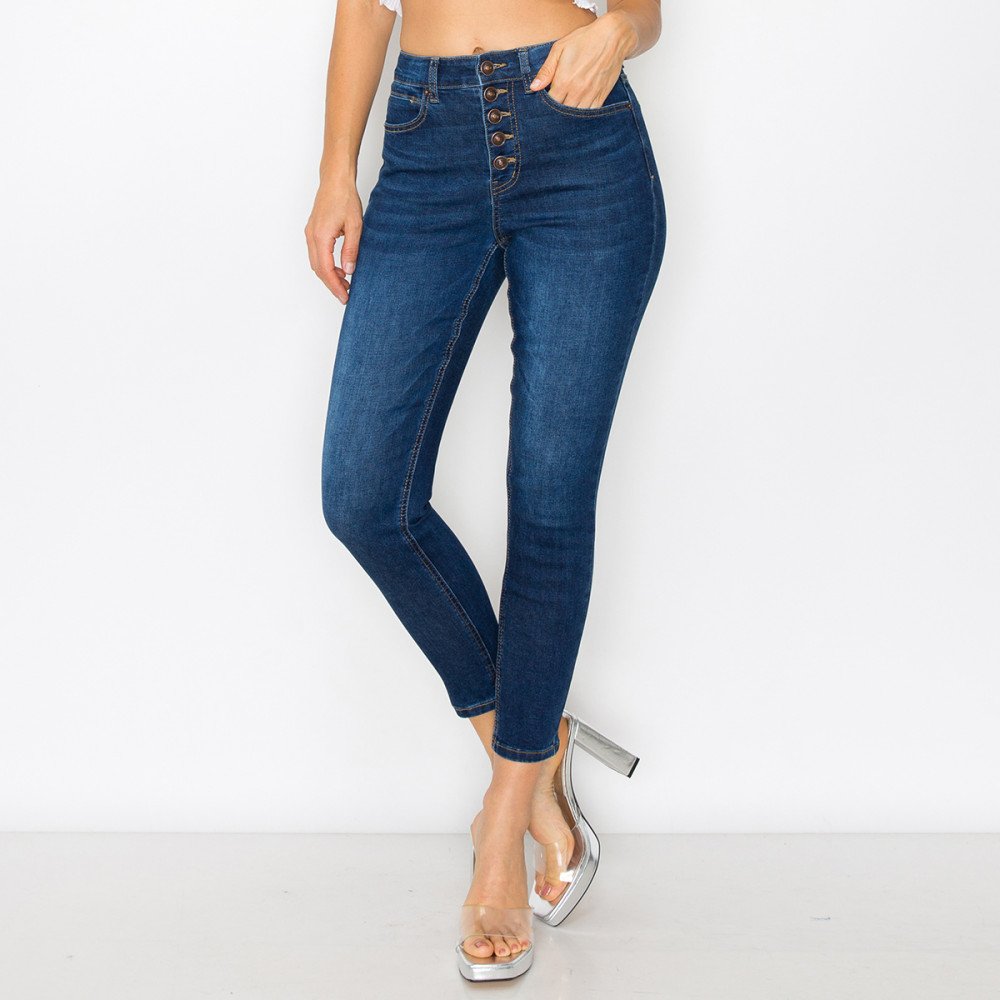 JEANS BOTONES SKINNY 90305