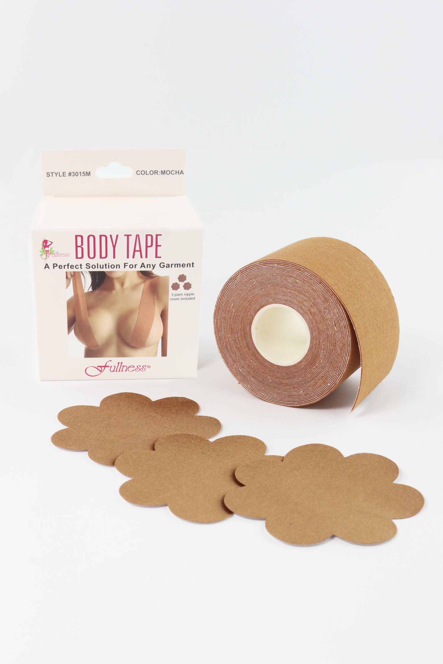 BODY TAPE Y PARCHES FORMA DE FLOR